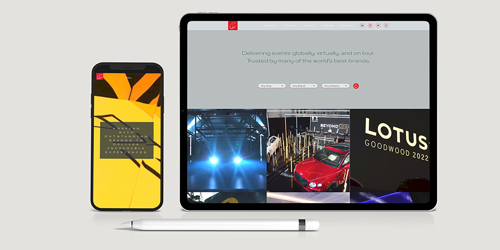 Connect Live website design and production
