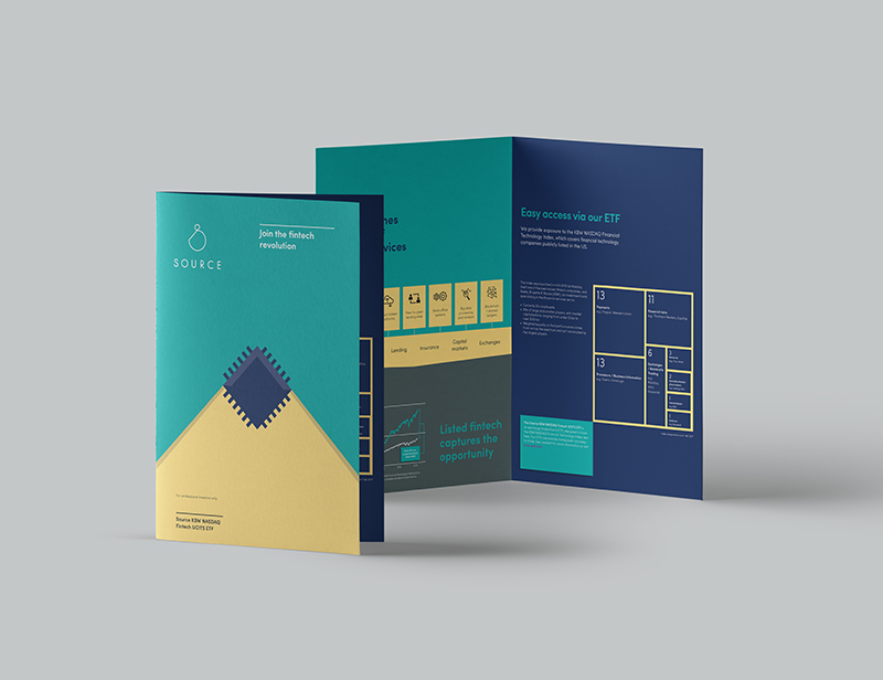 FinTech trifold brochure